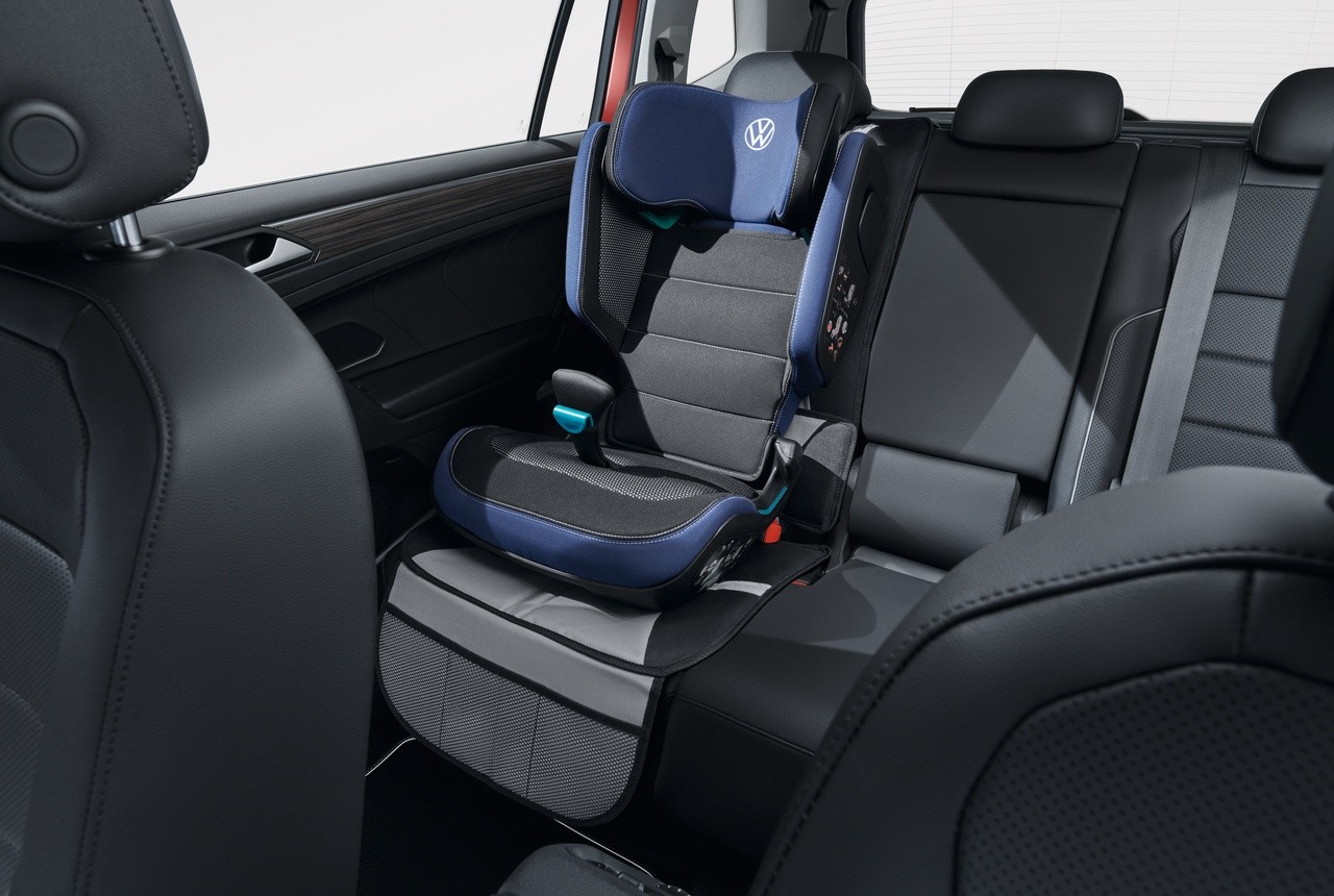 Volkswagen - Sous-couche pour système de siège enfant, Gris/Noir, avec  housse de