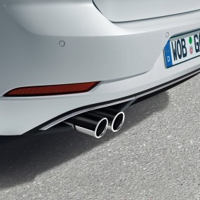 Double embout d’échappement chromé pour Tiguan