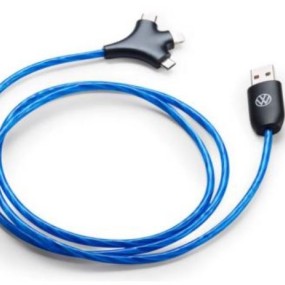 Câble de charge USB de type A vers Apple Lightning / USB de type C / micro