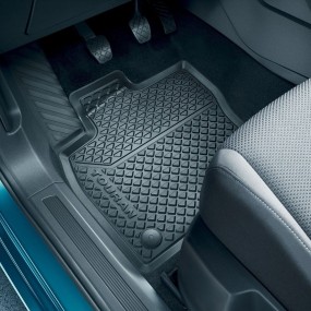 Jeu de 2 tapis caoutchouc Premium pour Touran
